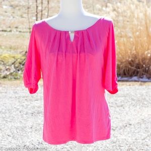 🚨White House Black Market Pink Blouse